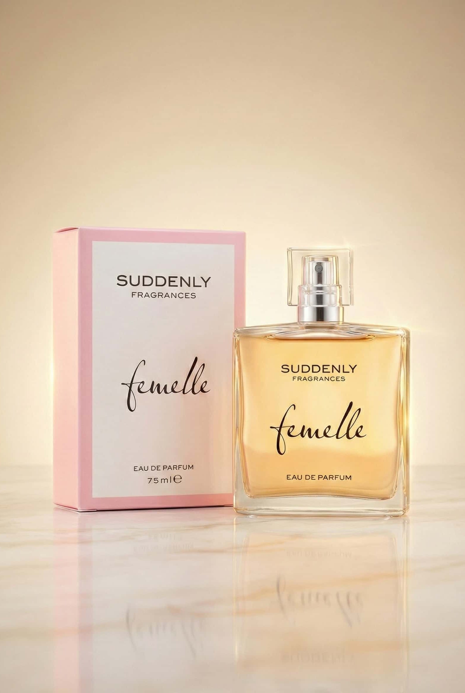 Suddenly Fragrances, Femelle, Eau de Parfum for Women – 75ml (German Made)